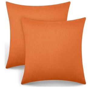 2 Pieces Outdoor Throw Pillow Covers Only Patio Waterproof Cushion Covers